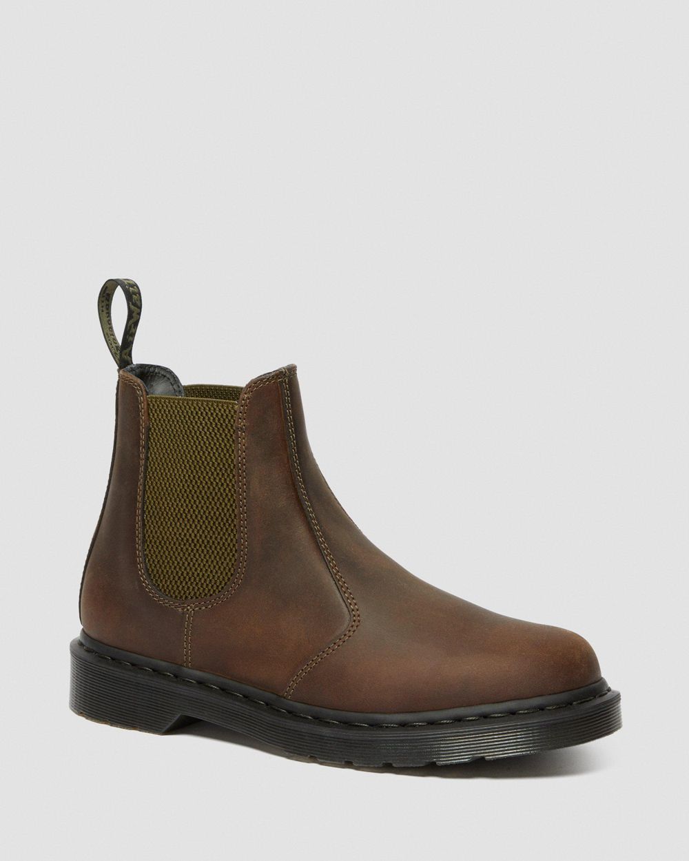 Dr Martens 2976 Pop Gaucho Crazy Horse Kožené Chelsea Boots Damske ( Tmavo Hnede ) SK 430-ISTBGF